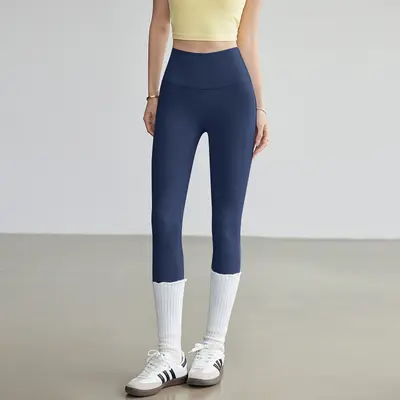 Pilates-Yogahose, hohe Taille, Po-Lifting, Haifischhose - 9