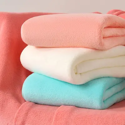 Mercan peluş banyo havlusu seti, kalın ve emici