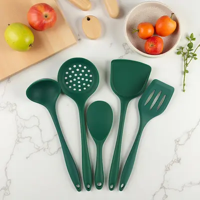 Non-stick silicone spatula, food-grade high temperature resistant silicone spatula for home use, silicone spoon, kitchen utensils spatula set