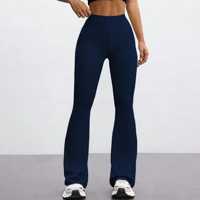 Women's Long Yoga Leggings, Seamless Look, High-Waist, Quick-Dry - 9