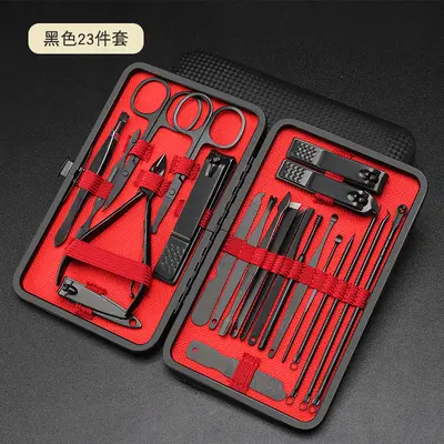 Stainless steel nail scissors set, 8-23 pieces manicure tools - 11