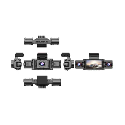 4K Ultra HD Car DVR with Front and Rear Triple-Channel Recording and WiFi