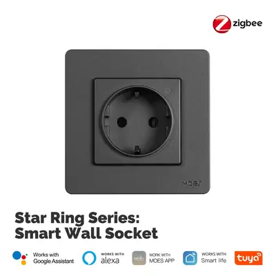 Tuya akıllı ev zigbee2mqtt akıllı priz uygulaması uzaktan zamanlama güç izleme 16A priz - 8