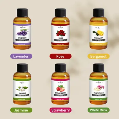 Plant Lavender Aromatherapy Body Bath and Massage Oil, Essential Oil with Ginger and Cocon