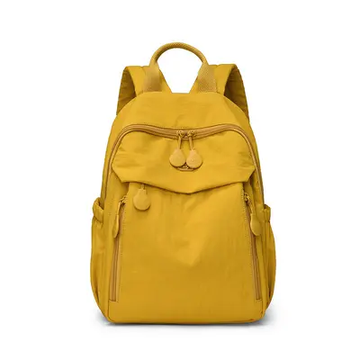 High-Quality Women's Backpack 2026 New Style Female Dual-Strap Backpack Casual Multi-Pocket Travel School Bag Simple Lightweight Nylon - 8
