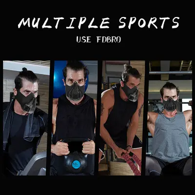 FDBROsportmask spor maskesi altı hızlı eğitim oksijen engelleme ve oksijen kontrolü kendi kendini cezalandıran artefakt maskesi aerobik