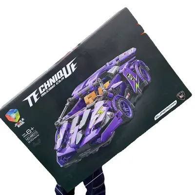 Small Particle Building Block Racing Car Set, High-Difficulty - 6