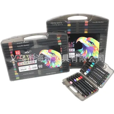 Acryl-Marker-Set weiche Spitze wasserlöslich - 6