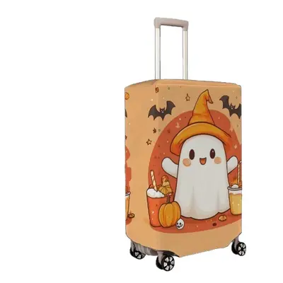 Cute Halloween Ghost Pumpkin Luggage Cover Elastic Fabric Anti-Scratch Anti-Dust Trolley Case Protector Factory Direct Supply