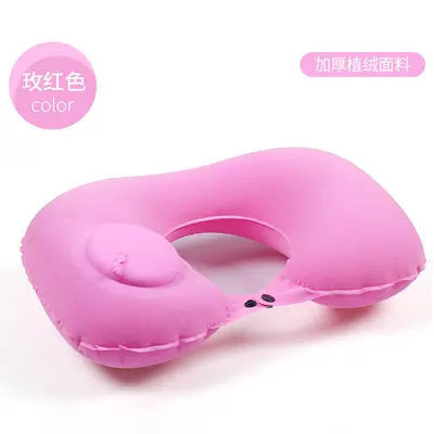 U-shaped inflatable neck pillow, portable - 9