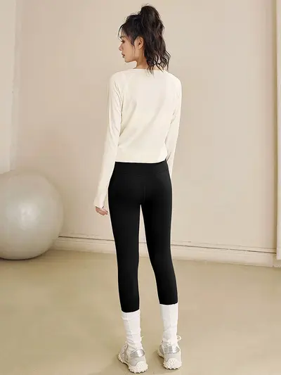 2026 Yoga-Set Damen Premium Pilates Fitness Langarm - 5
