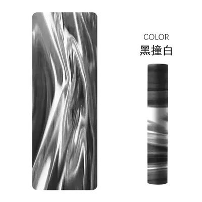 Non-Slip PU Rubber Yoga Mat, Color-Block, for Beginners - 7