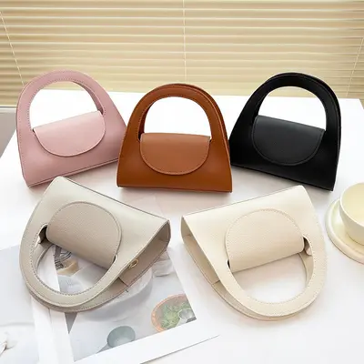 Lychee Pattern Women's Handbag with Mini Coin Purse - 1