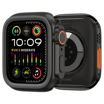 Compatible with Apple watch strap, iWatch Ultra 49 zinc alloy all-inclusive replica protective case frame, changes in seconds