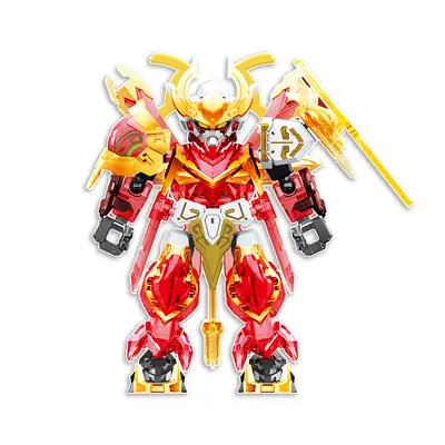 Building Blocks Set, Sun Wukong Mech Figure, Blind Box, Educational - 5