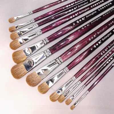 Paint brush set for acrylic and oil painting - 4