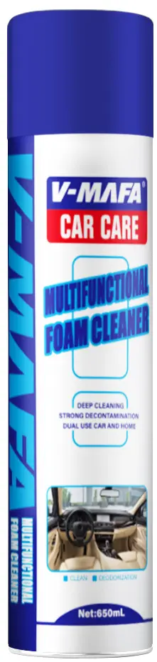Multi-purpose foam cleaner for car interiors, non-rinse stain remover for car seats and ceilings, foam cleaning agent. - 10
