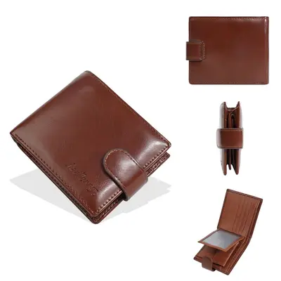 Men's Short Wallet with Multiple Card Slots and Driver's License Holder - 9