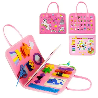 Montessori Felt Busy Board and Learning Book for Children - 3