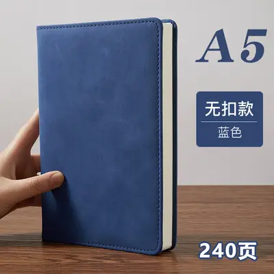 A5 Koyun Derisi Deri Defter, Siyah, Kalınlaştırılabilir, İş ve Ofis