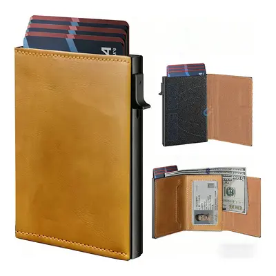 Carbon Fiber Men's Wallet with RFID Protection and Pop-Up Card Holder, B011 - 7