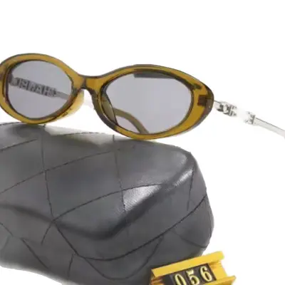 Oval Retro Women's Sunglasses, Polarized UV400, Acetate and Metal Frame - 6