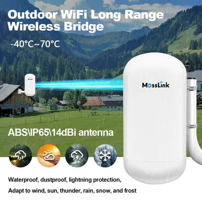 2KM 450Mbps 5.8Ghz网络WiFi Poe远程无线网桥Ap Cpe接入点室