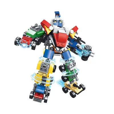 Bausteine-Set, Feuerwehr-Lernspielzeug mit Minifiguren - 3