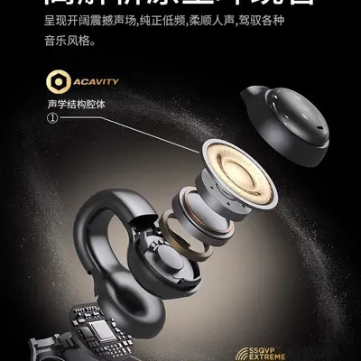 Open-Ear Knochenleiter-Bluetooth-Kopfhörer, Sport-Ohrbügel, lange Akkulaufzeit