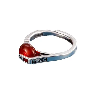 Retro-Ring mit Kupfermünze im Vintage-Look, Damen-Zeigefingerring