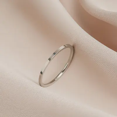 不掉色时尚轻奢钛钢满钻戒指女ins小众网红爆款简约细戒指环尾戒 - 7