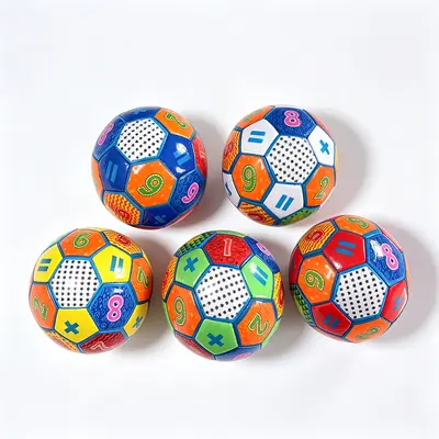 Kinder-Trainingsfußball Nr. 2, PU, maschinell genäht, Gummi - 7