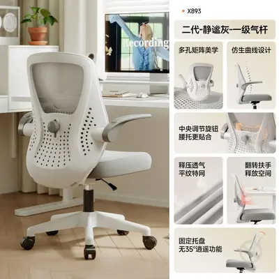 Ergonomik Çalışma Sandalyesi, Sırt Destekli Döner Ofis Koltuğu - 7