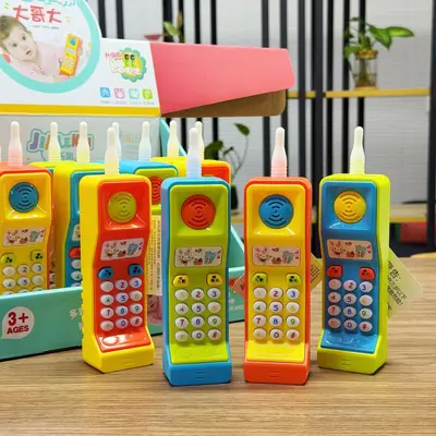 Children's Retro Simulation Mobile Phone Toy with Lights and Sounds, Educational
