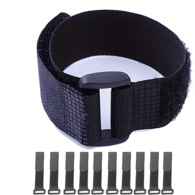 Buckle Hook-and-Loop Strap Non-Elastic Bicycle Cable Organizer - 7
