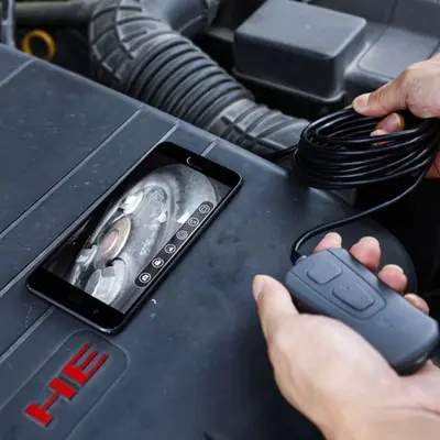 500W Dual-Lens HD Endoscope Car Maintenance Dual Screen Camera Pipe Motor Carbon Deposit Detection Probe