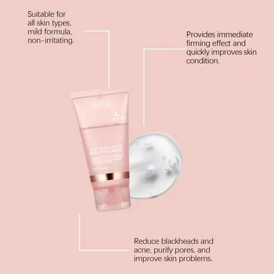 HOYGI Kollagen Peel-Off Maske - Sanfte tägliche Gesichtsreinigung, Feuchtigkeitspflege und Hautaufpolsterung mit Peel-Off Maske