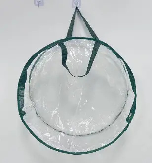Transparent PVC Christmas Wreath Zipper Storage Bag - 9