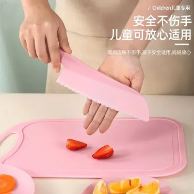 Kunststoff-Kindermesserset zum Schneiden von Obst und Gemüse