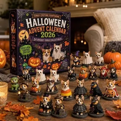 Halloween Corgi 2026 Adventskalender Corgi-Welpen-Blindbox