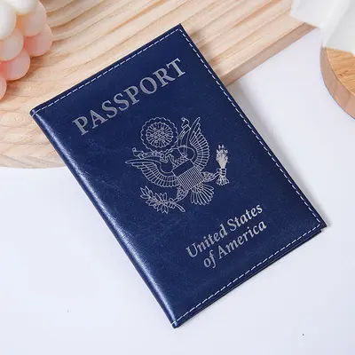 Sınır Ötesi Stok Pasaport Cüzdanı Amazon PU Deri Pasaport Defteri Logo Özelleştirmeli Seyahat Pasaport Cüzdanı Koruma Kılıfı Çok Fonksiyonlu - 10