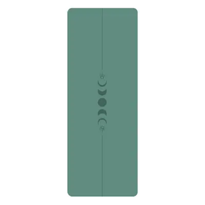 Thick Non-Slip Rubber PU Yoga Mat, Sweat-Absorbing, Sun and Moon Design - 13