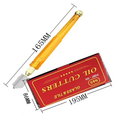 Transparent Plastic Glass Blade, Tile Cutting Blade, Multi-Function Glass Opener