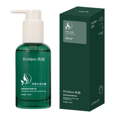 Ruiqiao Bitki Özü Aromalı Saç Bakım Yağı, Hafif Doku, Kafa Derisini Yatıştırır - 7