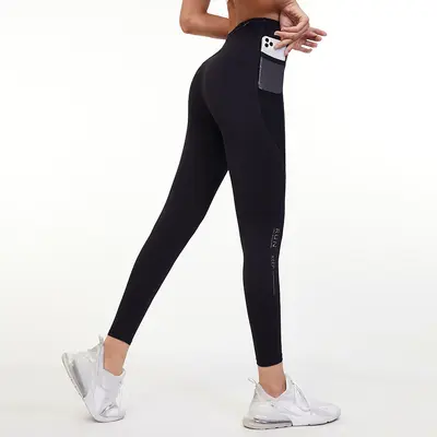Unisex High-Waist Running Leggings, Stretch Fitness and Yoga Pants - 6