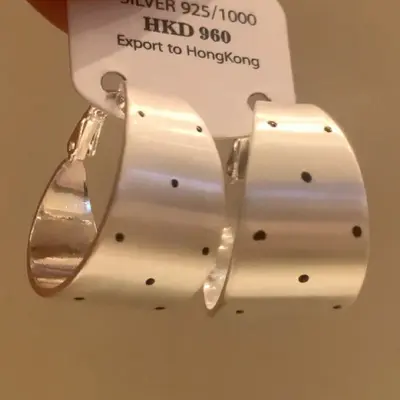 拉丝款集合几何大耳圈轻奢高级夸张耳饰金属哑光小众轻奢气质耳饰 - 13