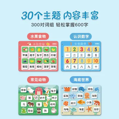 宝宝启蒙安静忙碌书儿童早教益智亲子互动busybook撕拉粘贴翻翻书