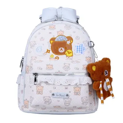 Women's Bear Design Bow Backpack 2026, Preppy Style for Students - 7