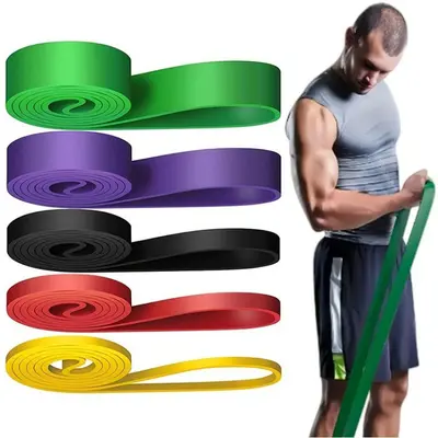 Фитнес-резинка 2080 Combo Resistance Bands Weighted Pull Band Pull-Up Resistance Band Strength Pull Band - 3