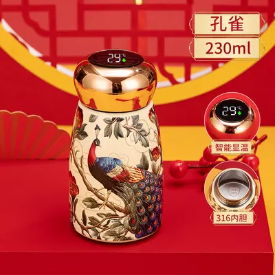 Küçük Mantar 316 Paslanmaz Çelik Termos Bardak, 350 ml Taşınabilir Mini Cep Bardağı - 13